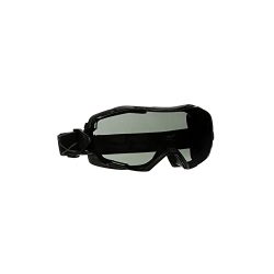 3M GoggleGear 6000 Series Safety Goggle, Black Shroud, Scotchgard Anti-Fog Coating, Clear Anti-Scratch Lens