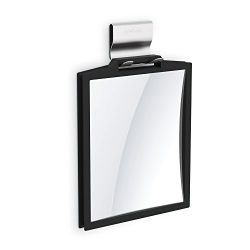 Better Living Products 13546 DOPPIO Double-Sided Shower Mirror, 3X Magnification, Black